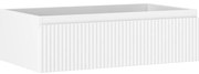 Mexen Rivel szafka łazienkowa podumywalkowa 80 cm, 1 szuflada, ryflowana , biała mat - 91A20-08023-1-BF01