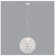 Żyrandol na lince FROZEN 1xE27/60W/230V śr. 50 cm biały