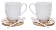 Porcelanowe kubki zestaw 2 szt. 370 ml Whiteline – Orion