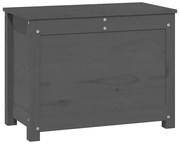 Szara klasyczna skrzynia na pościel H9-T97