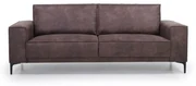 Brązowa sofa z imitacji skóry 224 cm Copenhagen – Scandic