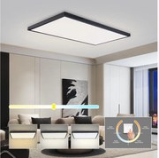 Brilagi -LED Lampa sufitowa łazienkowa FRAME LED/96W/230V 120x60 cm IP44 czarna