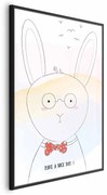 Plakat Pozdrowienia od królika 40x60 cm z ramą czarną bez marginesu ARTGEIST B