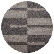 Dywan Shaggy Gala brązowo-beżowy 80 cm x 80 cm koło