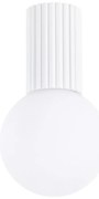 Plafon HALO biały IP44 ryflowany SOLLUX  LIGHTING