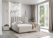 Łóżko kontynentalne Slim z pojemnikiem na pościel New Elegance