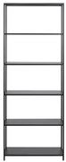Czarny metalowy regał 70x185 cm Newcastle – Actona