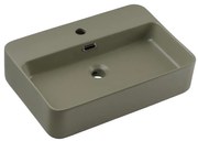 COMAD TRUST 2 OLIVER GREEN (E-6282) - Umywalka na blat TRUST 55x38 cm zielona