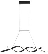 Czarna nowatorska lampa wisząca nad stół P6-W00