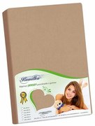 Bellatex Prześcieradło jersey Kamilka kawowy, 90 x 200 cm