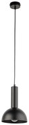 Vitrum S kopuła czarna -minimalistyczna, lampa wisząca pojedyncza