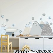 Naklejki na ścianę - Śnieżne góry