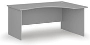Ergonomiczne biurko PRIMO GRAY, 160x120 cm, prawe, szare