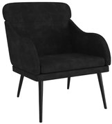 Nowoczesny czarny wypoczynkowy fotel S5-M83