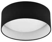 Czarna lampa sufitowa LED ø 30 cm Locarno – Reality