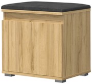 Szafka Na Buty Z Siedziskiem Dąb Craft + Szary F3-R98