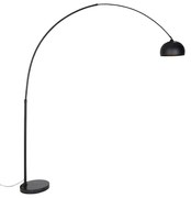 Nowoczesna lampa łukowa podłogowa czarna - XXL