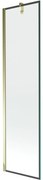 Mexen Next parawan nawannowy 1-skrzydłowy 50 x 150 cm, czarna ramka, złoty - 895-050-000-00-70-50