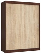 Przesuwna szafa wenge + dąb sonoma H6-M03