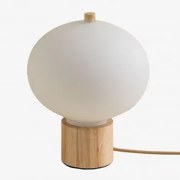 Lampa Stołowa Z Drewna Sosnowego Batouri Miel - Sklum