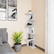 Półka narożna biały 37x37x140.1 tera