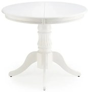 Stół WILLIAM 90(124)x90 biały rozkładany HALMAR