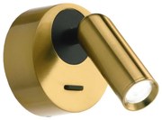 Ideal Lux - LED Kinkiet punktowy BEAN LED/3W/230V CRI 90 mosiądz