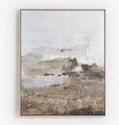 Dekoracyjny Obraz 80x100 Cm Malowany Ręcznie Na Płótnie Rovik Kolory Naturalne - Sklum