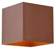 Zewnętrzna lampa ścienna rdzawobrązowa z 2 żarówkami LED IP65 Solarna - Charlene