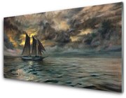 Obraz Akrylowy Morze Łódka Krajobraz