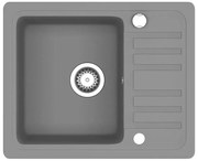 Szary granitowy zlewozmywak z ociekaczem S7-C23