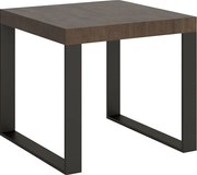 Stół rozkładany 90/246x90 cm Tecno orzech nogi antracytowe