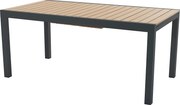 Stół ogrodowy jadalniany rozkładany z aluminium i polywood dł. 170/230 cm - Naturalny jasny i antracytowy - MACILA marki MYLIA