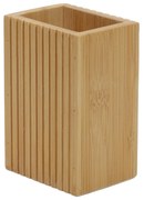 Bambusowy kubek na szczoteczki do zębów, 9 x 7 x 12,5 cm