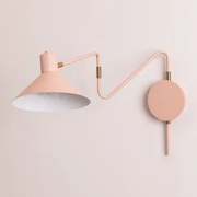 Kierunkowa Lampa Ścienna Z Żelaza Lizz Jasnoróżowy - Sklum