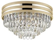 Zuma Line C0525-05A-V6B5 - Lampa sufitowa kryształowa NAICA 5xE14/40W/230V złoty