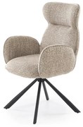 Krzesło tapicerowane K571 beżowe obracane HALMAR