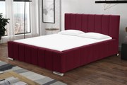 Łóżko tapicerowane z pojemnikiem SWEET Czerwony 180x200 cm