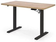 Biurko B54 120x60cm dąb artisan/czarne z regulacją wysokości HALMAR