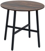 HOMCOM Stół jadalny z rustykalnym blatem