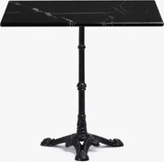 Stolik Barowy Z Marmuru Roma Marmur Nero Marquina & Cuadrado & Czarny - Sklum