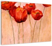 Obraz - Czerwone tulipany (70x50 cm)