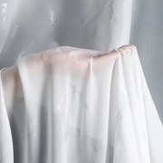 Firana gładka etamina Marmurek wys. 300 cm z ołowianką biel i srebro
