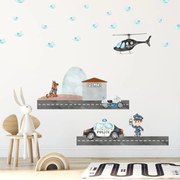 Naklejki na ścianę - Patrol policyjny