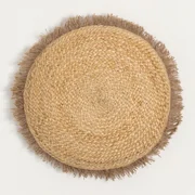 Okrągła Poduszka Z Juty (ø40 Cm) Puava Miel - Sklum