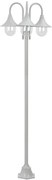 Biała wysoka potrójna latarnia ogrodowa - 3X A466 W7-E79