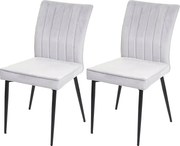 Krzesło do jadalni MCW-K16 (zestaw 2 sztuk),  jasnoszary