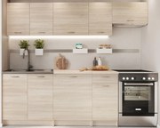 Meble kuchenne 240 cm 7 sztuk dąb sonoma G7-G93