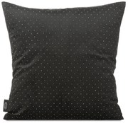 Poszewka na poduszkę 45x45 welwetowa ARIADNA z diamencikami czarna