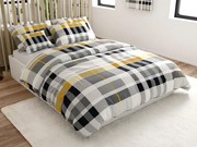 PrzytulneMieszkanie.pl PrzytulneMieszkanie.pl Pościel z mikrofibry GREY LINE szara Rozmiar pościeli: 70 x 90 cm | 140 x 200 cm